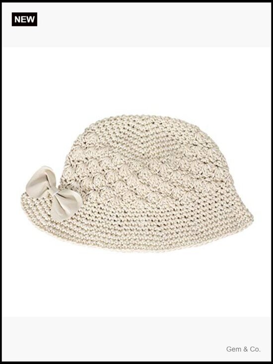 Winter Crochet Bucket Hat Handmade Cotton Knit Cloche Bowler